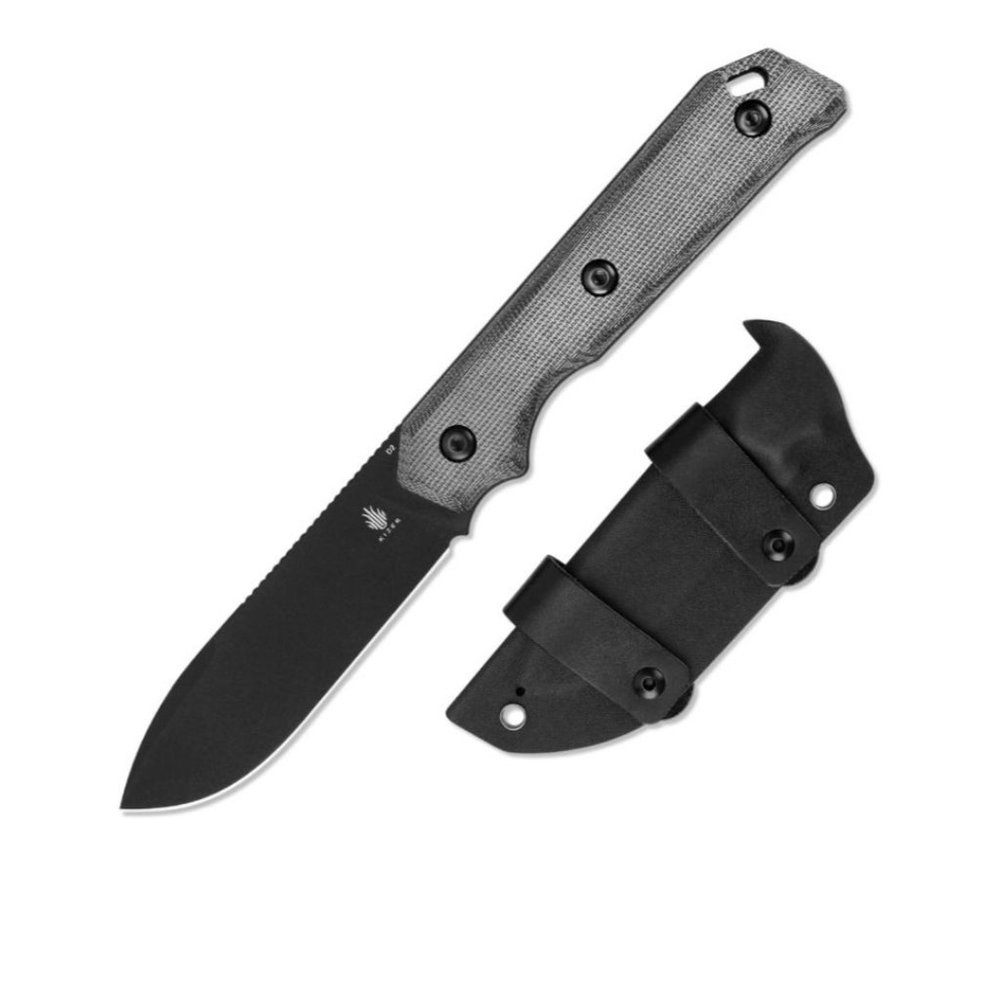 Kizer Beglieter Fixed Blade Knife - 3.78" (Black)